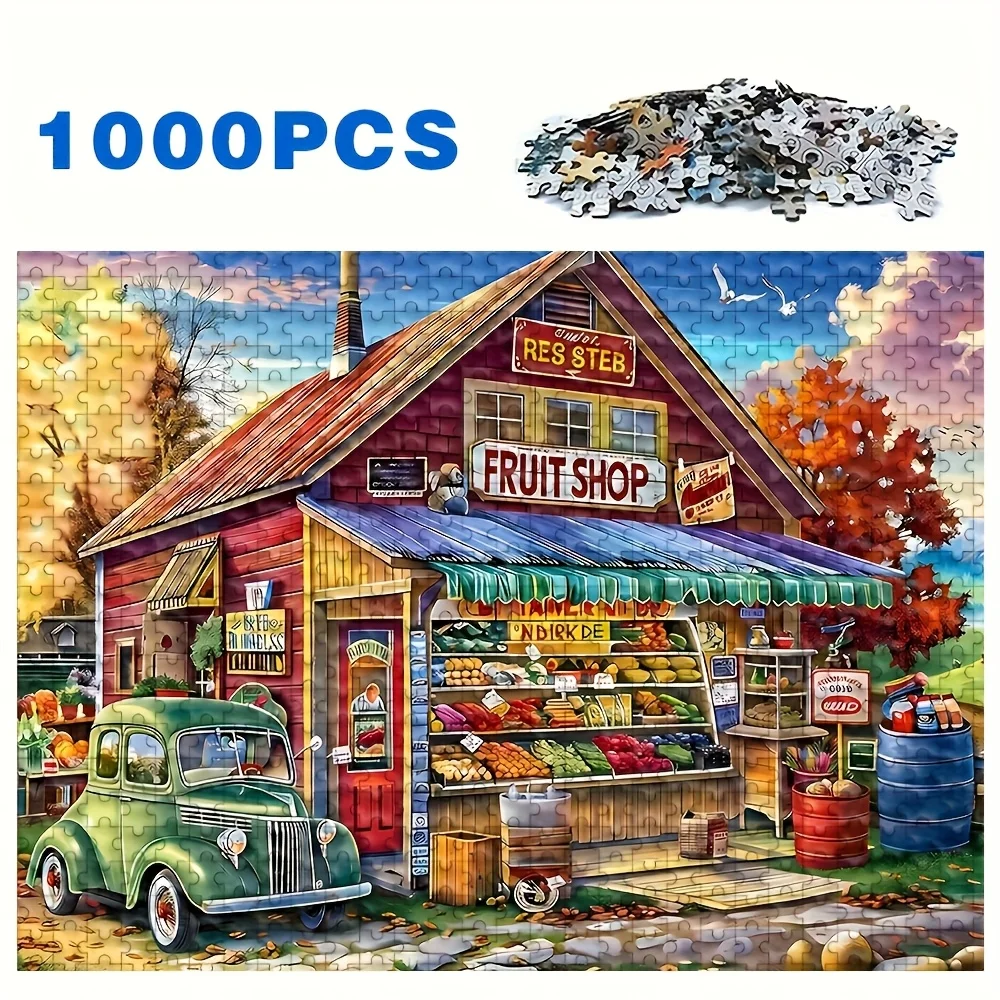 จิ๊กซอว์สำหรับผู้ใหญ่ 500/1000 ชิ้น - ปริศนาท้าทายขนาดใหญ่ที่ใช้ภาพที่ซับซ้อน เหมาะสำหรับคืนเกมส์ครอบครัวคลายเครียด