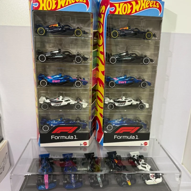 New Hot Wheels X Formula 1 Jln11 Collectible Car 1/64 Toy Set 5 Packs Diecast Vehicle Gift  In Stock