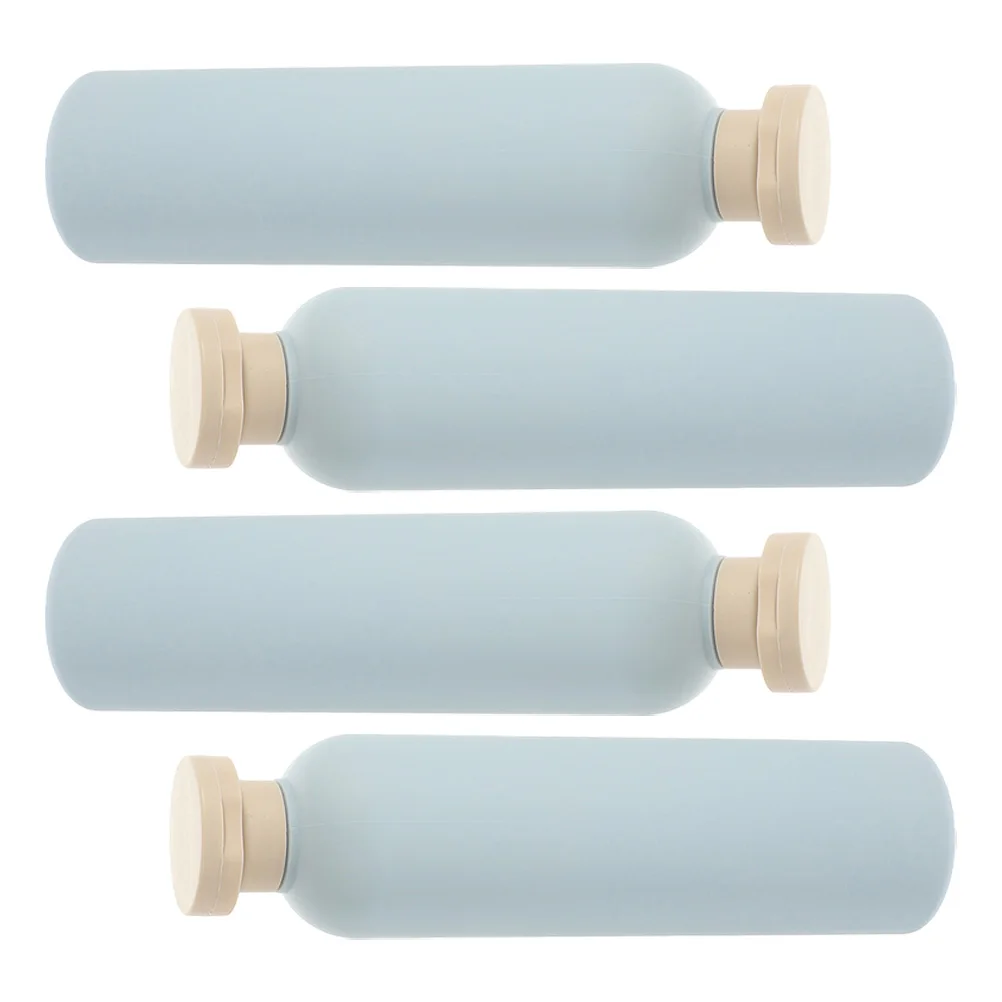 

4pcs 260Ml Empty Refillable Shampoo Bottles Travel Toiletry Containers Liquid Dispenser For Shampoo Conditioner Body Wash