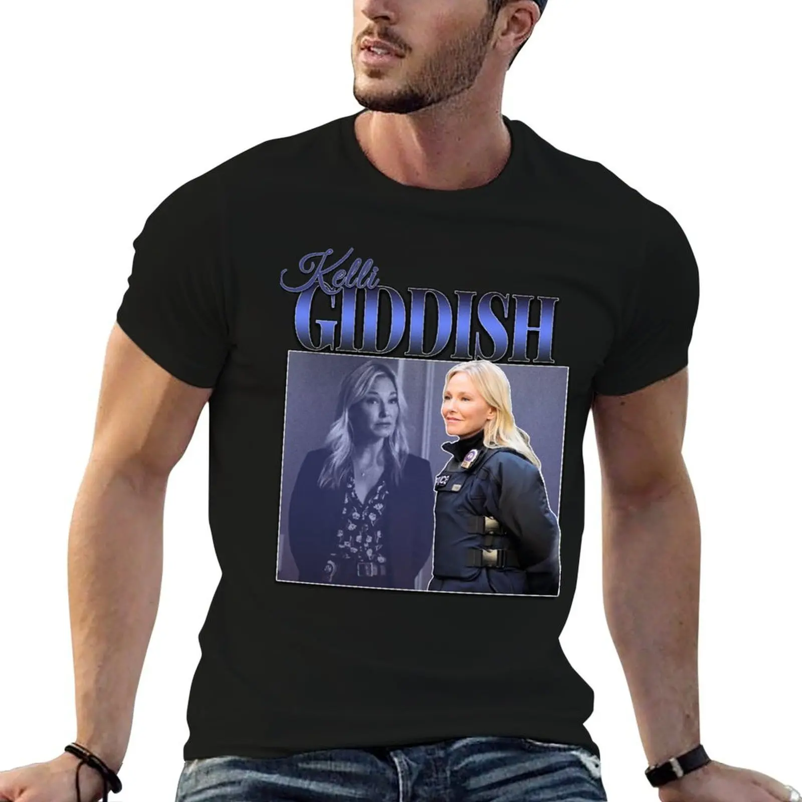 

Kelli Giddish Amanda Rollins Vintage 90s Inspired Homage Tee T-Shirt man t shirt cotton man t shirt summer T-Shirt