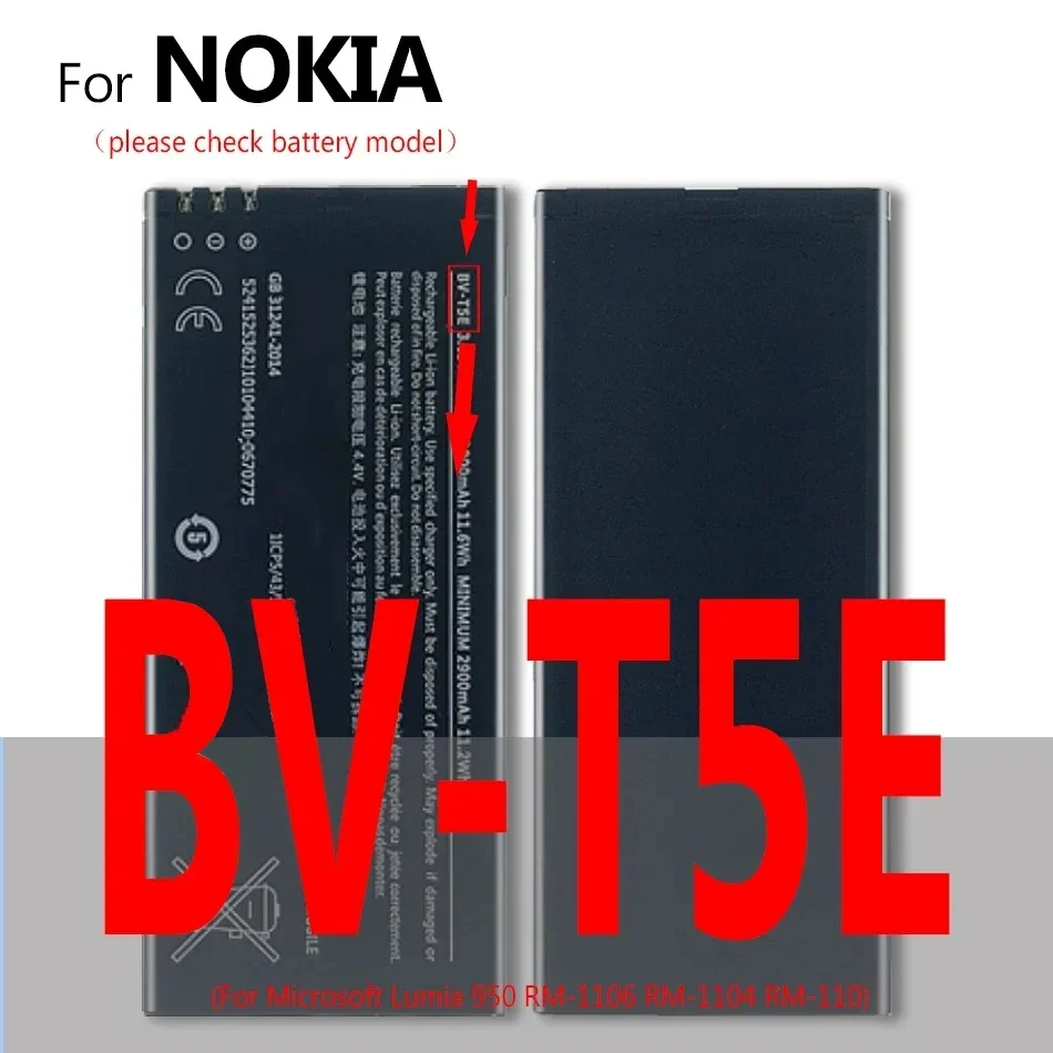 

BL-5H Battery for Nokia Lumia 430 435 510 532 535 610 620 625 630 638 635 636 640 650 700 710 730 820 920 925 930 950 1020