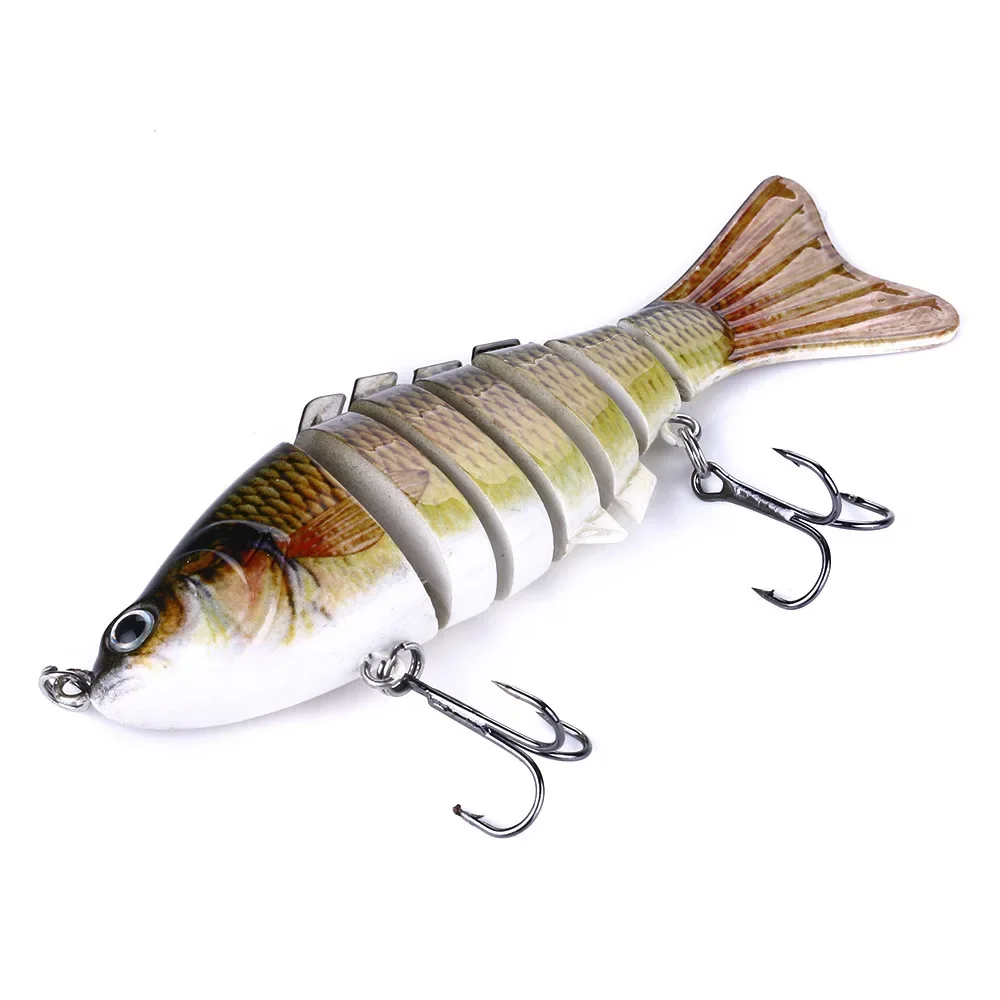 Lure 10CM 15.4G Multi-section Fish Diving Plastic Hard Bait Fake Bait Vibrating Swinging To Death Temptation Swimming Bait Sissy