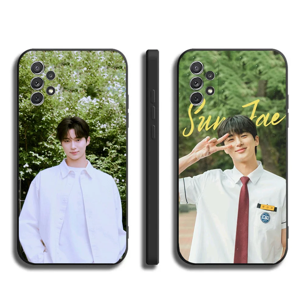 Phone Case For Samsung Galaxy A20,A21s,A22,A31,A32,A52,A53,A72,73,A80,A91Soft Byeon Wooseok Black Cover