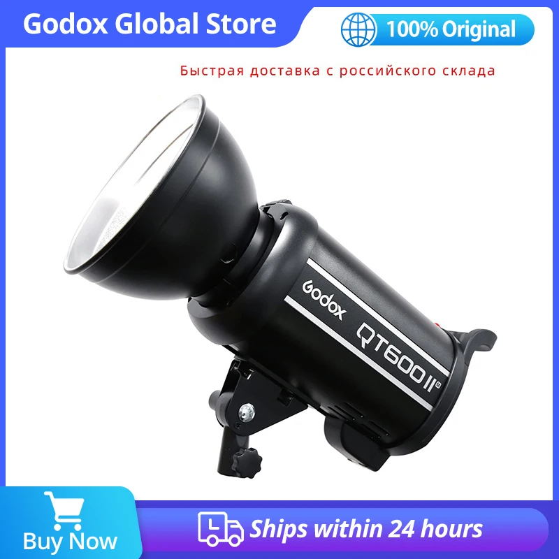 Godox QT600 II 600WS GN76 1/8000s Высокоскоростная синхронизирующая вспышка Стробоскоп со встроенной беспроводной системой 2,4G