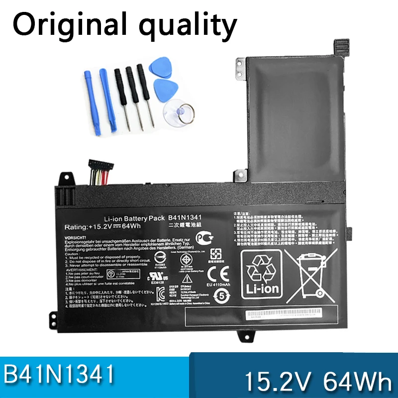 Новый аккумулятор B41N1341 15,2 V 64Wh для ASUS Q502 Q502LA