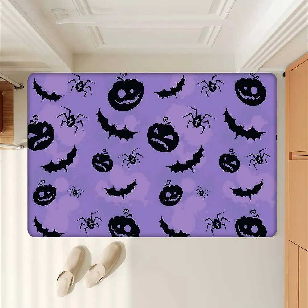 Halloween Cartoon Patterns Hallway Carpet Retro Multiple Choice Living Room Kitchen Rug Non-Slip Welcome Rug