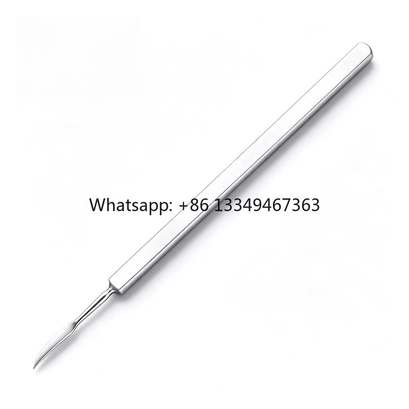 Stainless Steel Willow-Leaf Iris Scissors Ophthalmic Surgical Rust- and Corrosion-Resistant Clinical Use