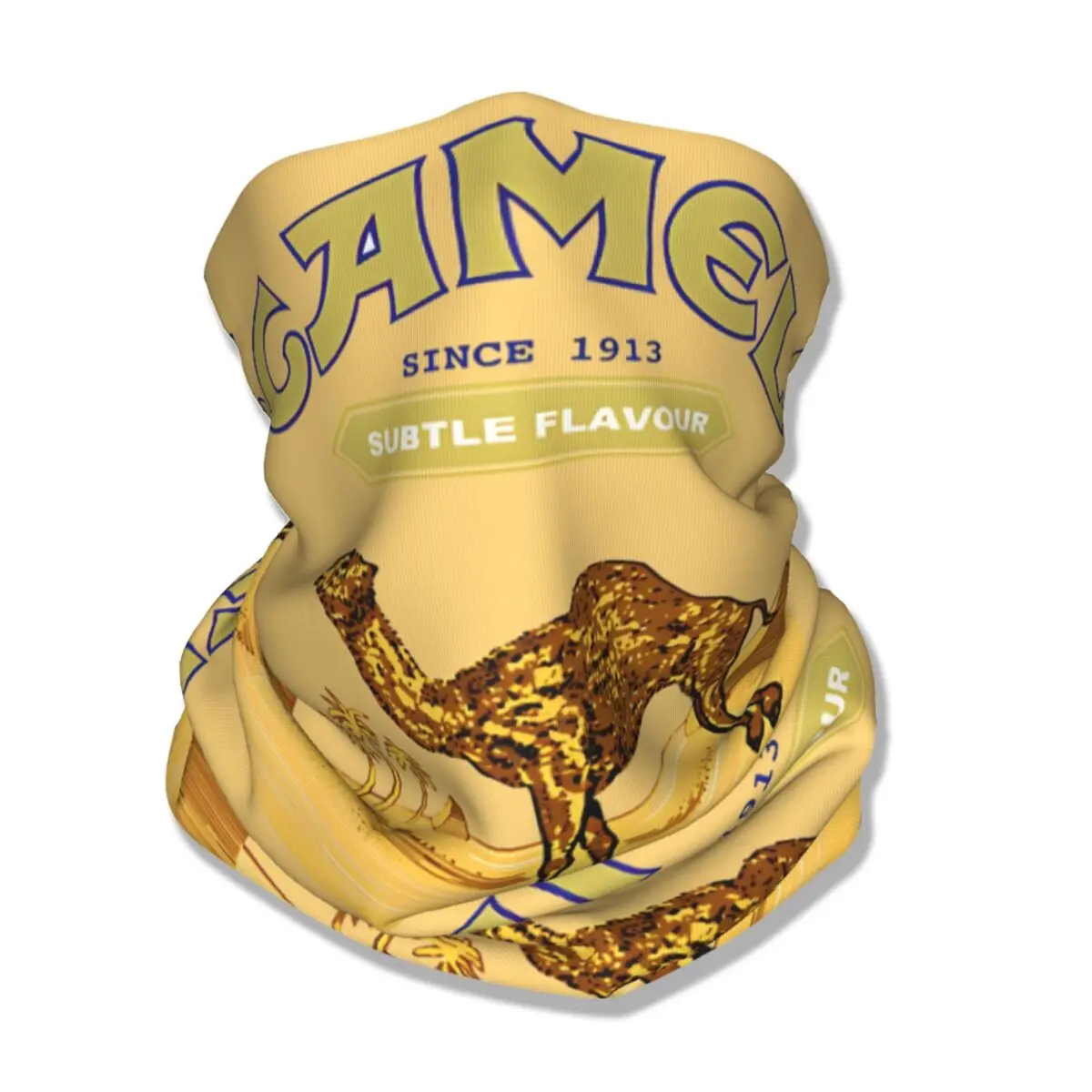 Camels Cigarettes Bandana Neck Gaiter Printed Off Road Racing Mask Scarf Warm Cycling Scarf for Men Women Adult Breathable