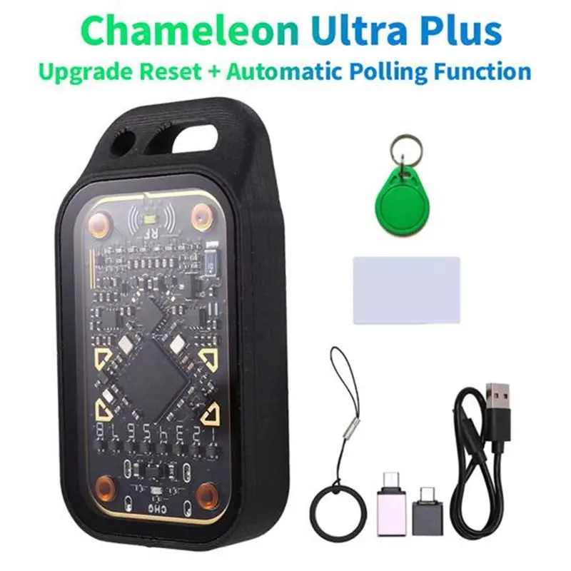【VENDA RÁPIDA】Chameleon Ultra Plus RFID Smart Card Emulator IC ID Card Decode Redefinição + Orollagem Automática + Chaveiro UID/Cartão CID