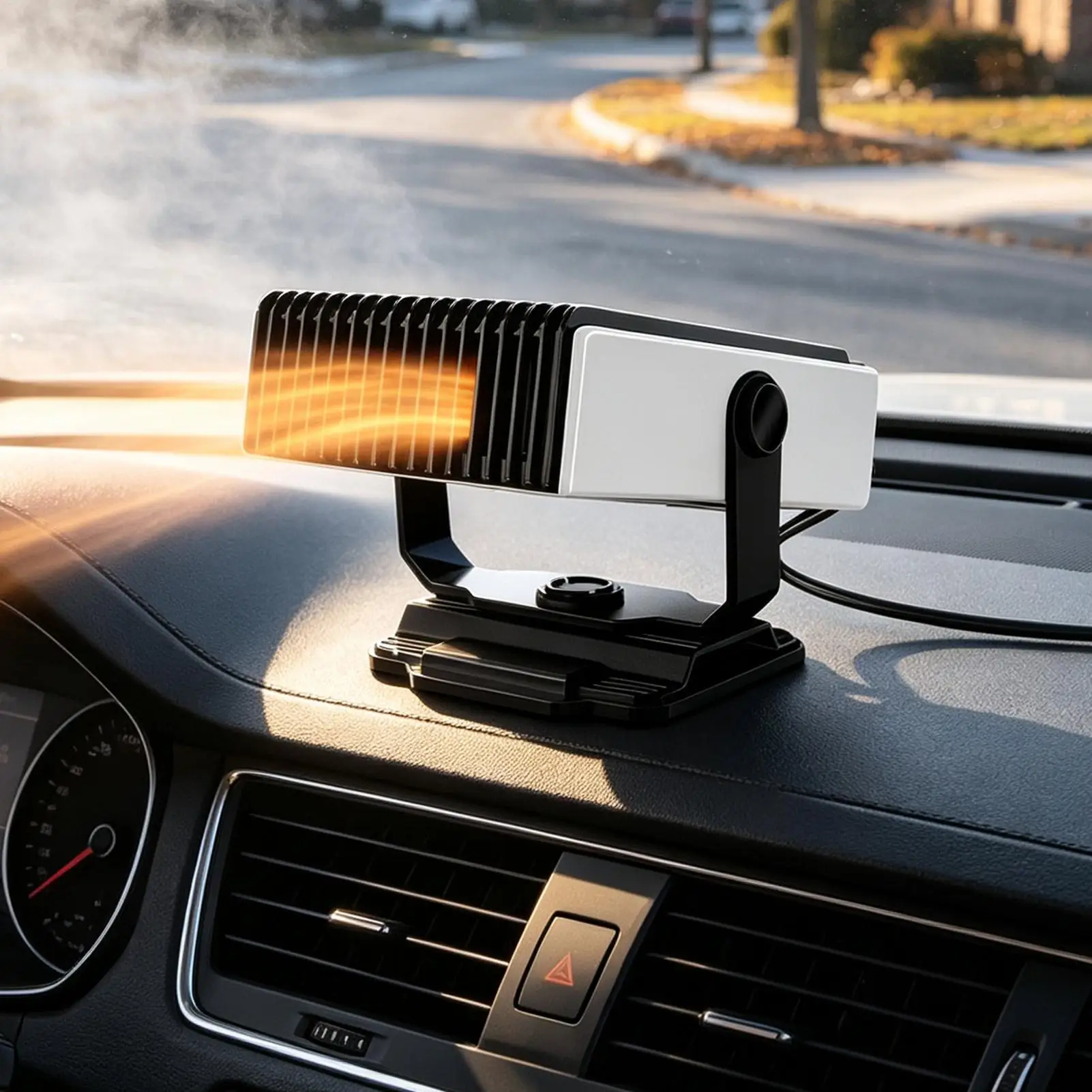 Car Heater 150W 180 Degree Rotatable 2 Modes Fast Heating Car Windshield Defroster For Winter SUV RV Sedan Pickup Van Trailer
