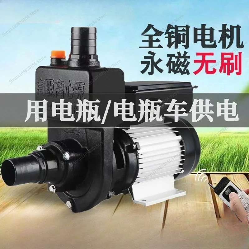 Self-priming Pump 24v48v60v72v Electric Vehicle Water Machine Centrifugal Large Flow Sprinkler Water