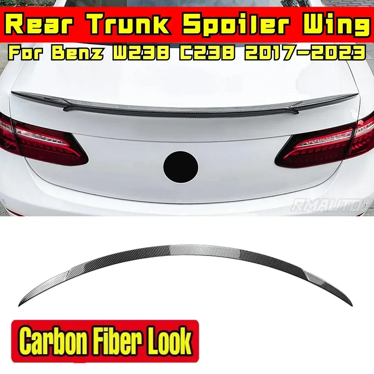 For Mercedes Benz E Class Coupe C238 W238 E200 E300 E400 E450 2017-2023 Rear Wing Body Kit Car Rear Trunk Spoiler Exterior Part