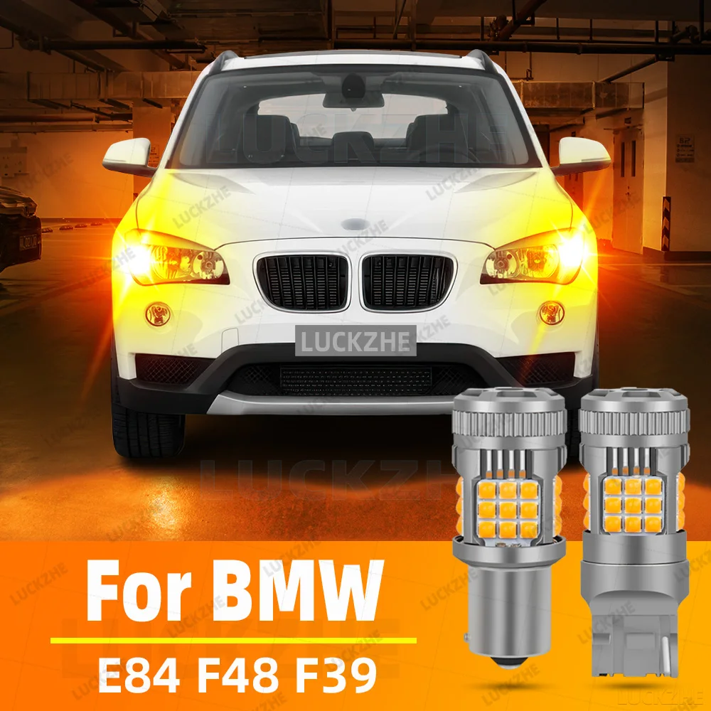 

LED Front Rear Turn Signal Lights For BMW X1 E84 F48 X2 F39 Accessories Yellow Indicator Lamp Blinker Bulb 2009-2023 2015 2016