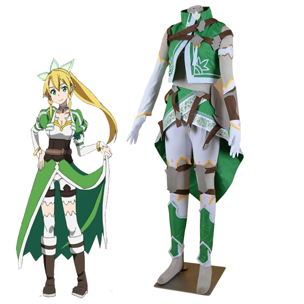 

Anime Leafa Cosplay Infinity Moment Costume Women Fantasia Elf Dress Combat Uniform Suit Halloween Carnival Party Dancing Outfit