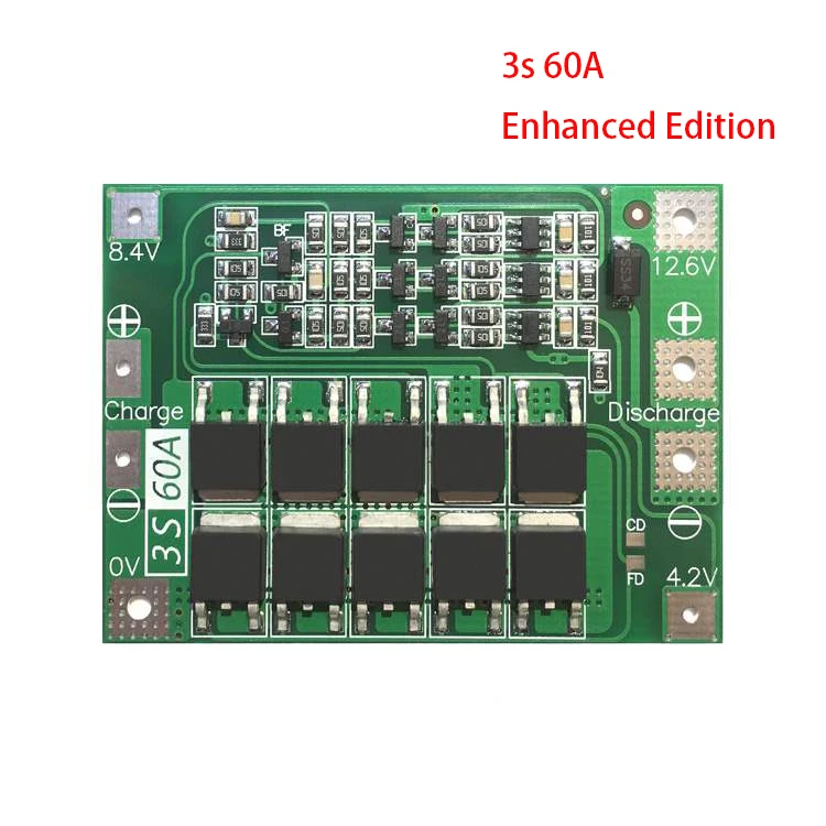 3S/4S 40A 60A Li-ion Lithium Battery Charger Protection Board 18650 BMS For Drill Motor 11.1V 12.6V/14.8V 16.8V Enhance/Balance