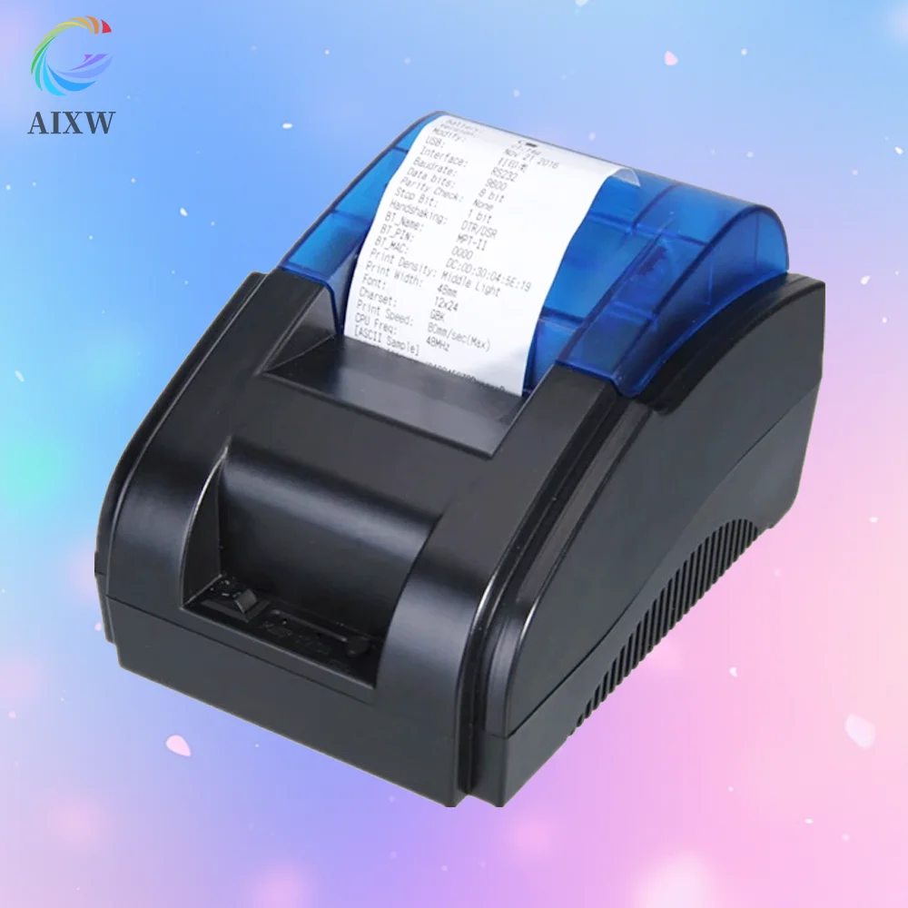 

58mm Thermal Receipt Printer for Supermarket Restaurant Retail Shop with USB & Bluetooth Interfaces for POS System