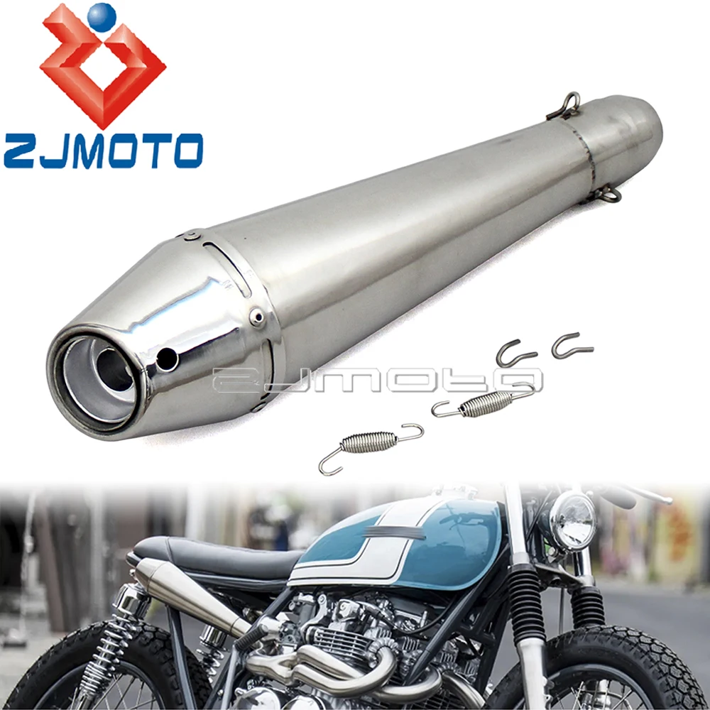 Universal Motorcycle 38-51mm Exhaust Muffler Pipe Slip On Tube DB Killer Kit For 125cc-1000cc Street Sport Racing Scooters Bike