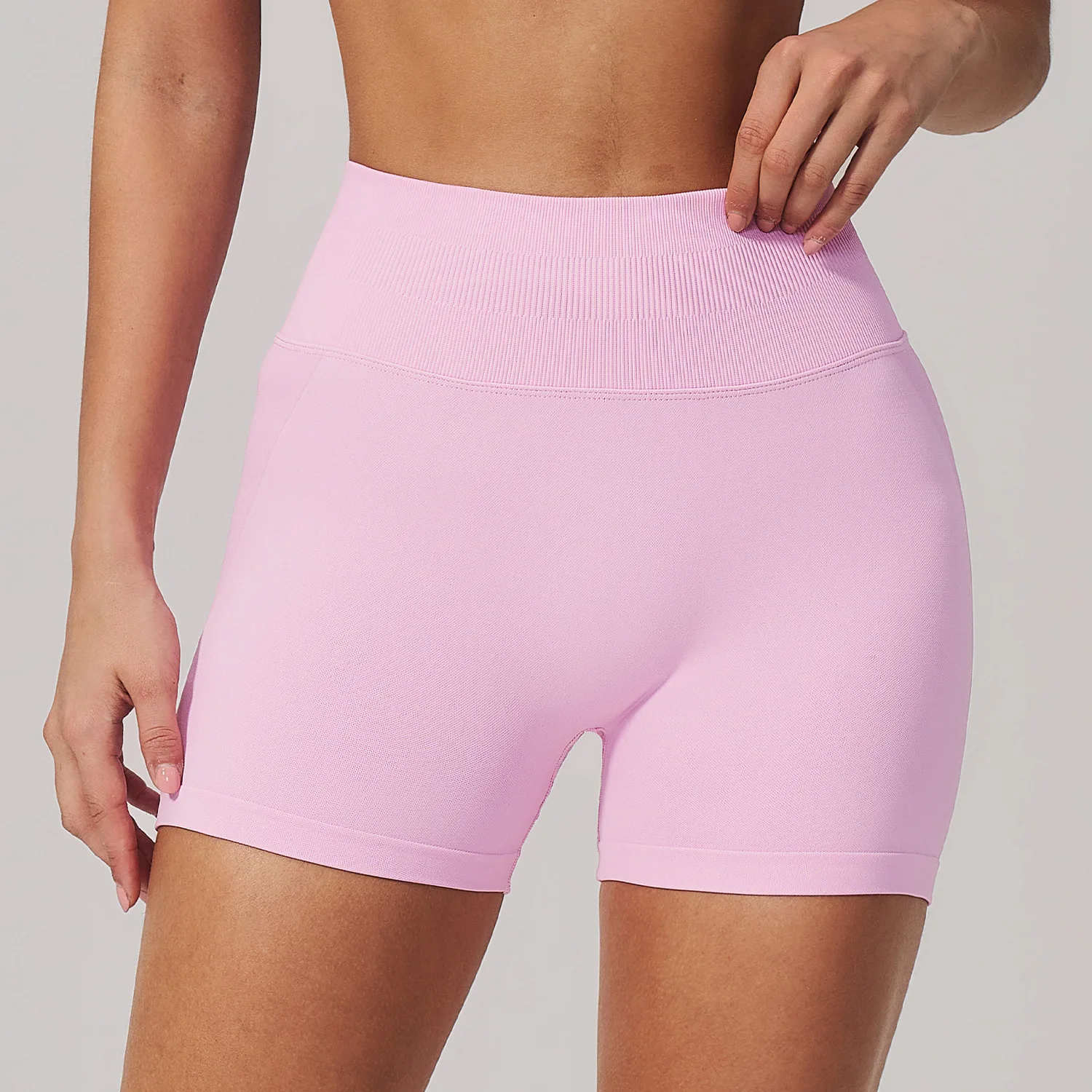 Women Seamless Yoga Shorts High Waist Sports Gym Tight Women Summer Shorts Cycling Slim Fit Hip Lifting Workout Yoga Short Pants