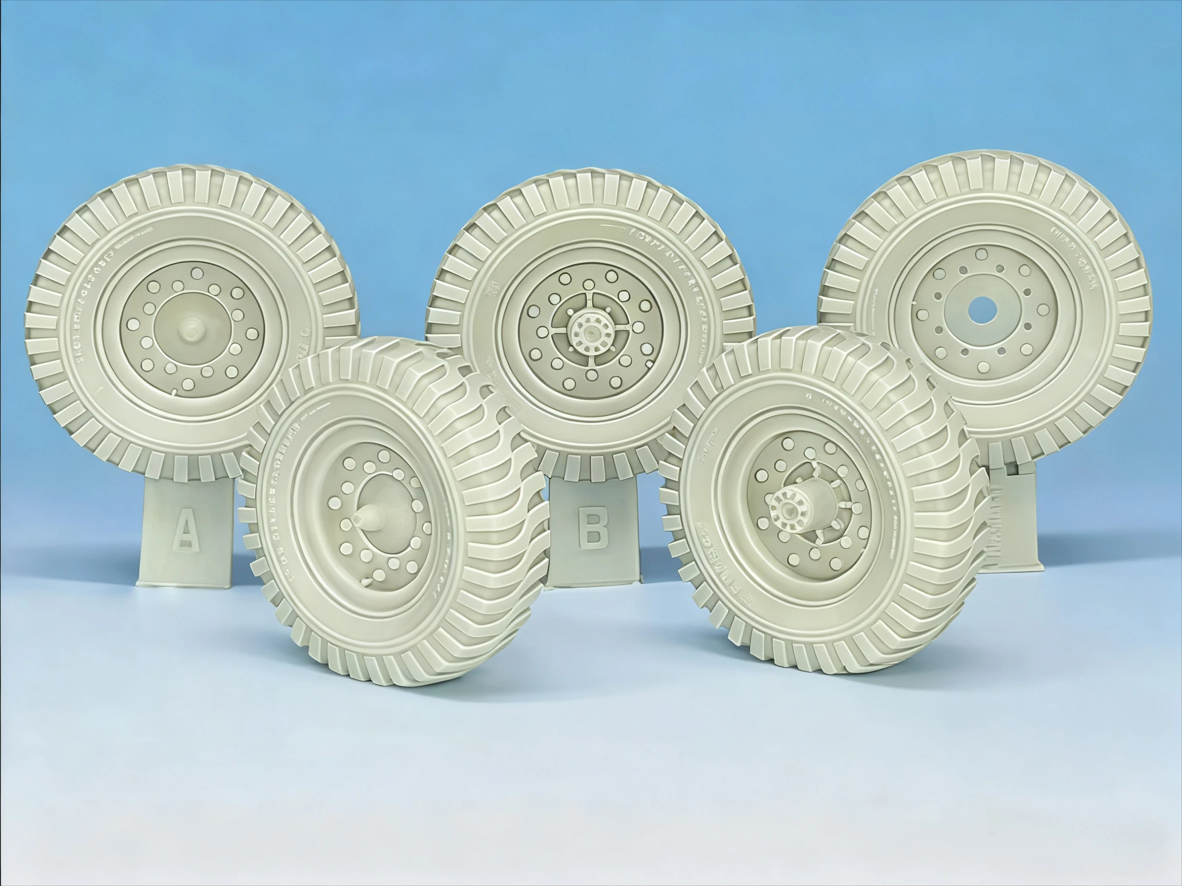 

1/35 Casting Resin Model Assembly Kit, GK. Resin Tire Set, Unpainted ( 15cwt Truck)