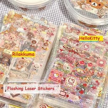5 แผ่นการ์ตูน HelloKitty Rilakkuma สติกเกอร์การ์ตูนอะนิเมะ D...