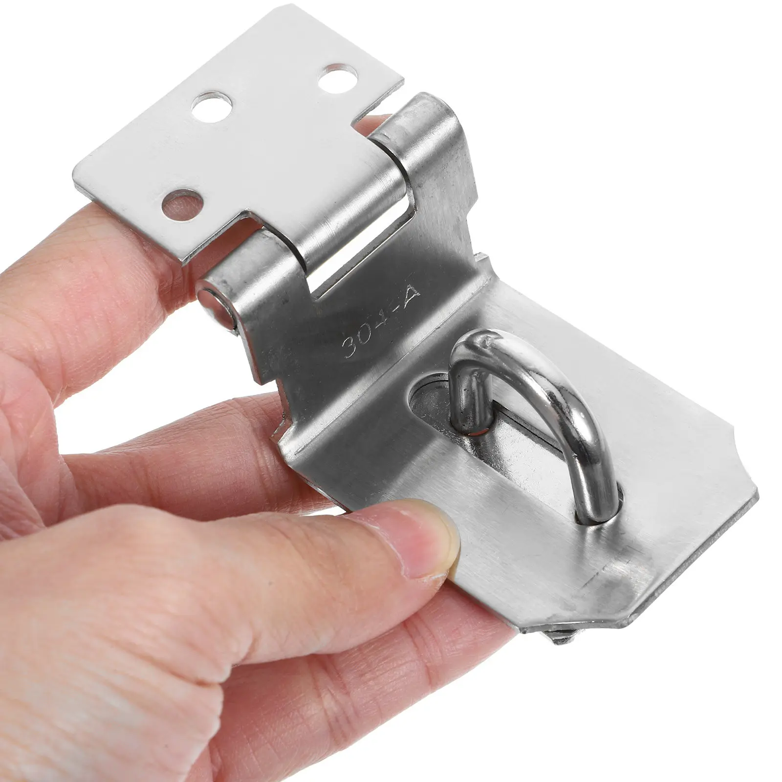 Heavy Duty 304 Stainless Steel Right Hasp for Shed Door Cabinet Outdoor Window Latch Padlock Hasp Hardware