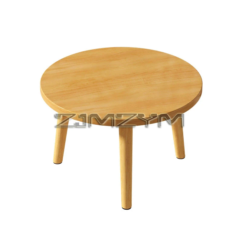 Solid Wood Laptop Table Coffee Table Windowsill Sitting Online Short Table Living Home Furniture Low Table for Balcony Tea Time