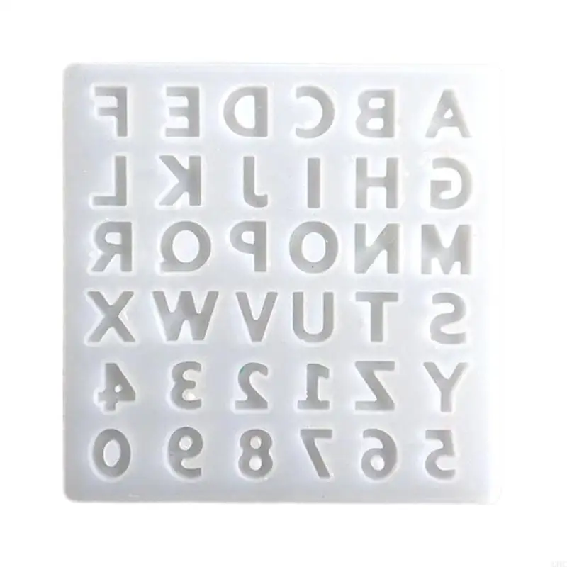 R3MC Letters Numbers Silicone Mould DIY Polymer Clay Crafts UV Epoxy Mold