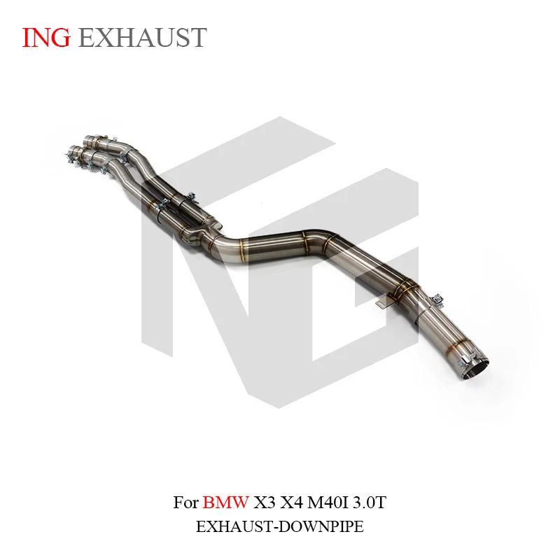 ING Stainless Steel 304 Middle Pipe for BMW X3 X4 M40i G02 F26 3.0T Motor Engine Car Accessories Tube Performance Exhaust System