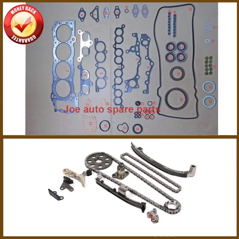 3RZ 3RZFE Engine Full gasket set Timing Chain Tensioner Kit for Toyota HIACE DYNA 200 LAND CRUISER COASTER 4Runner 2.7L 2694CC