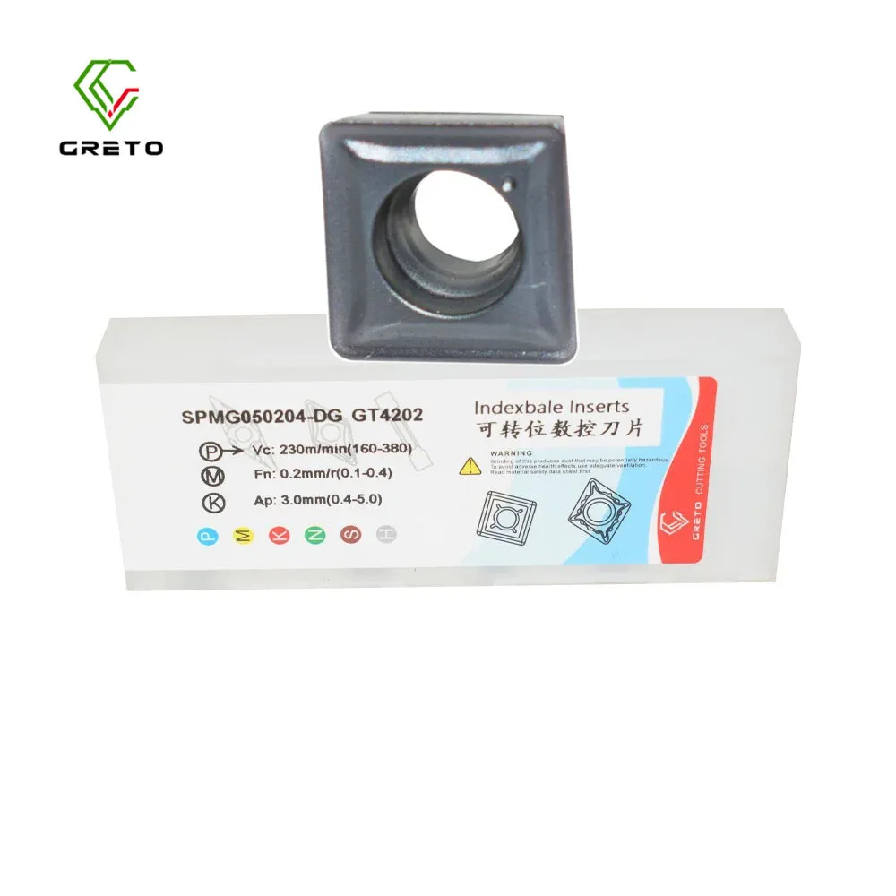 

U-сверло SPMG060204-DG SPMG050204-DG GT4201 GT4202 GS9102 Твердосплавные режущие пластины U-сверлильные токарные пластины SPMG 060204 050204