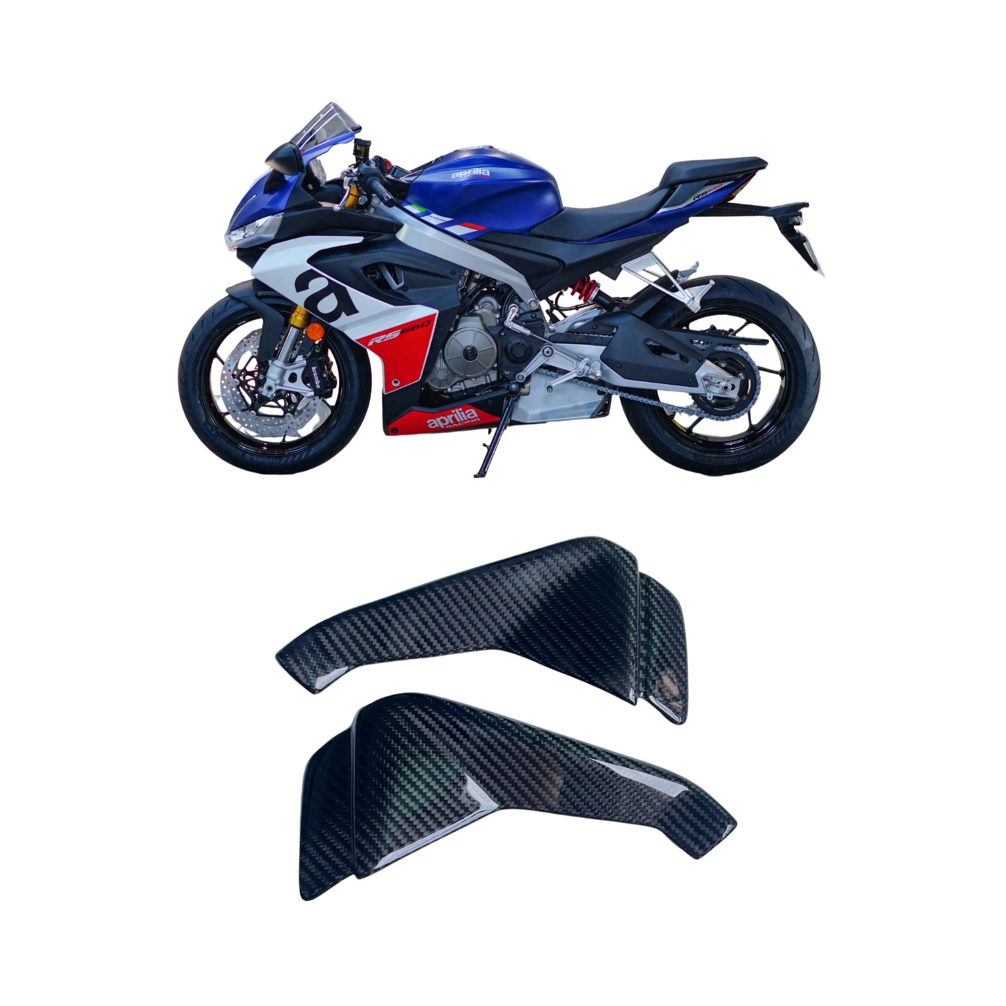 

Мотоциклетный передний чехол из углеродного волокна, крышка ветрового крыла, конус, аэродинамический обтекатель, крылышки RS660 для Aprilia RS 660, детали мотоцикла