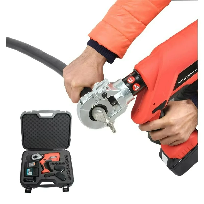 

EZ-300 Cordless Hydraulic Cable Crimper for Terminal Cable Patches Rechargeable Hydraulic Crimping Tool 10-300 square
