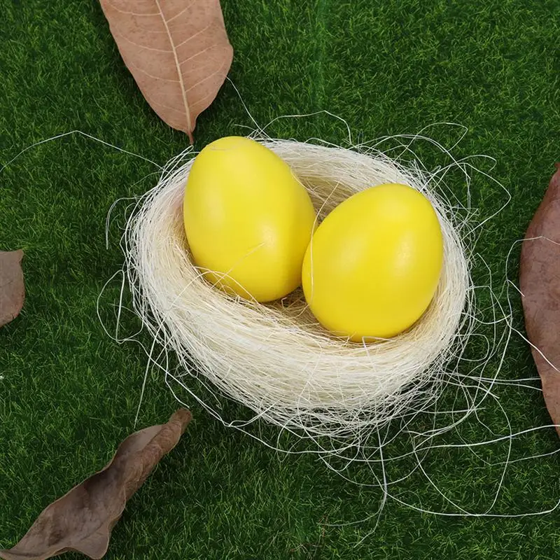 Bird Nest Birds Easter Nests Artificial Egg Simulation Mini Crafts Rattan For Houses Decorative House Craft Fake Decoration