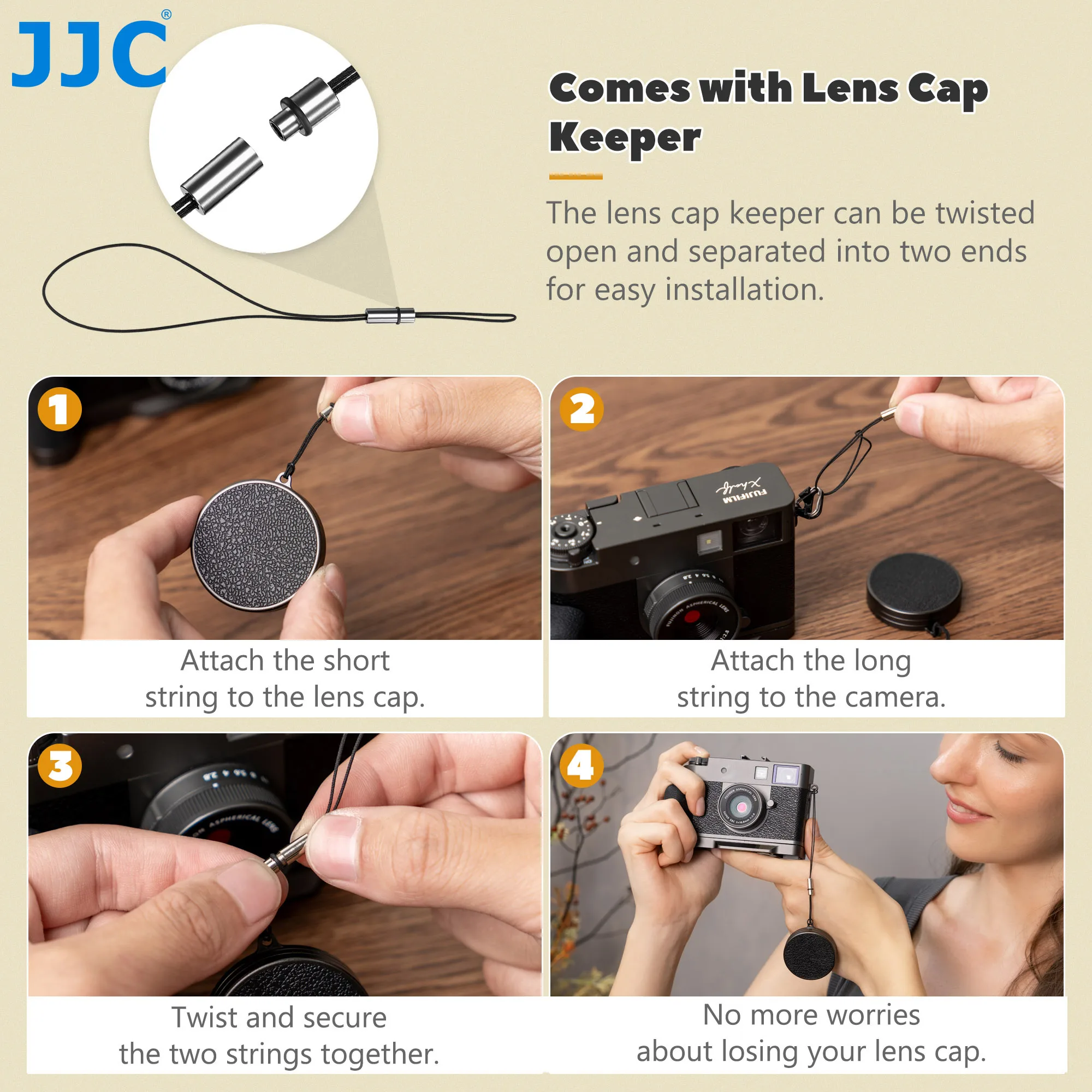 JJC ฝาครอบเลนส์อลูมิเนียมสําหรับ Fujifilm X ครึ่งน้ําหนักเบากล้อง LEN ฝาครอบ Thumb Grip L-Shaped Hand Grip Fujifilm X อุปกรณ์เสริมครึ่ง