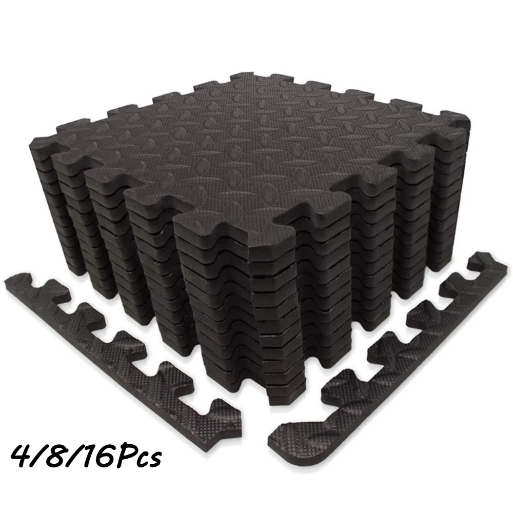 

4/8/16 Piece Interlocking Fitness Mats Women's Yoga Mats Soft Non Slip Flooring EVA Foam Tiles Gym Floor Protectors