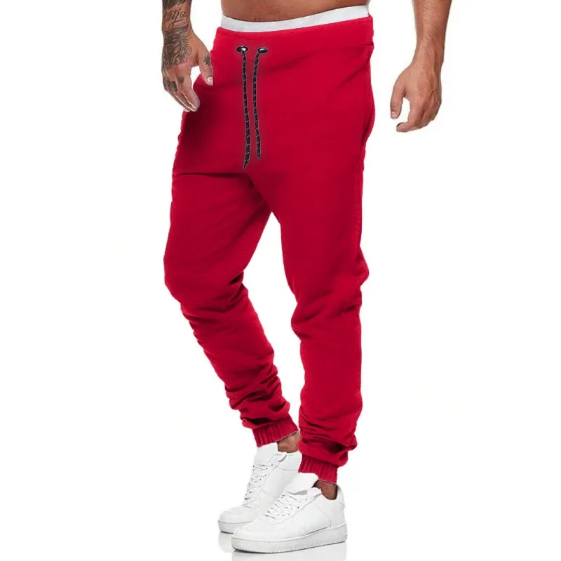 

Mens Joggers Casual Pants Fitness Men Sportswear Tracksuit Bottoms Skinny Sweatpants Trousers Black Gyms Jogger Track Pants