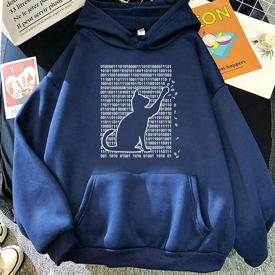 مضحك كول القط المطبوعة نمط الرجال النساء هوديي الشتاء طويلة الأكمام عادية تنفس زوجين البلوز مريحة البلوز الأعلى #6