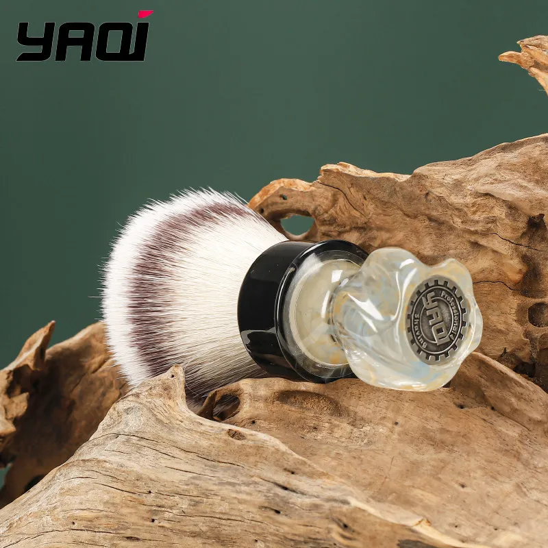 YAQI Nebula 28MM Synthetic Knot Wet Shaving Brush - Limited-Time Sale Luxury Soft Bristle for Smooth Shaving Experience