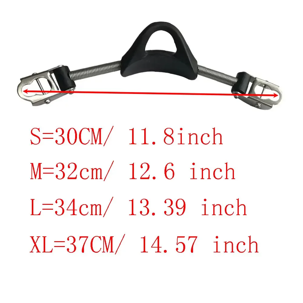 2PCS Scuba Diving Fin Straps for standard Fins Quick Release Buckles Tools Stainless Steel Fin Spring Heel Strap for Diving Fins