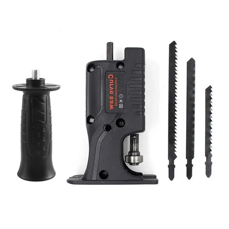 Imagem -05 - Portátil Reciprocating Saw Adapter Furadeira Elétrica Modificado Jigsaw Elétrico Curve Saw Power Tool Pvc Steel Pipe Cutting