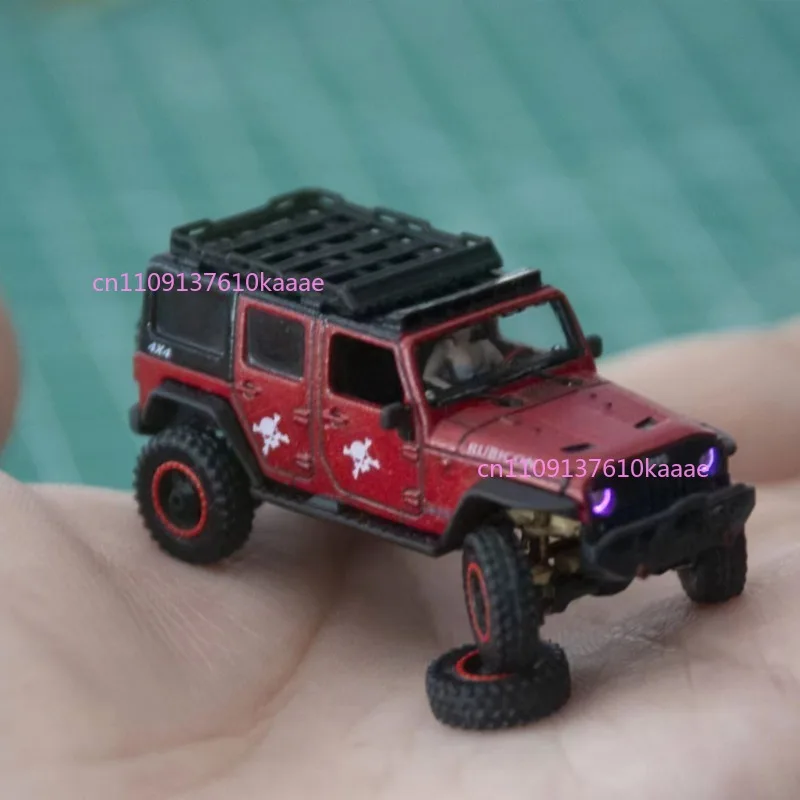 

Suitable for 1:87 Scale, Dynamic, Wrangler, 3rd Generation Five-door RC 4WD Climbing Car, Static Modification, Mini Model Car