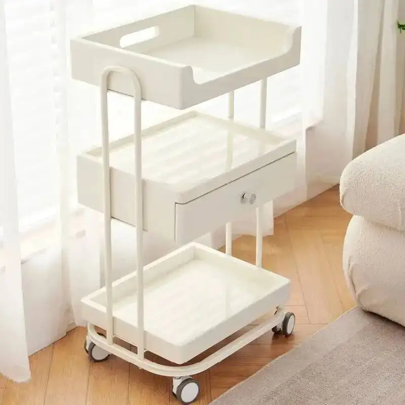 

Utility Salon Equipment Hair White Trolley Beauty Rolling Tools Cart Storage Manicure Carrello Estetica Barbershop Furniture HD