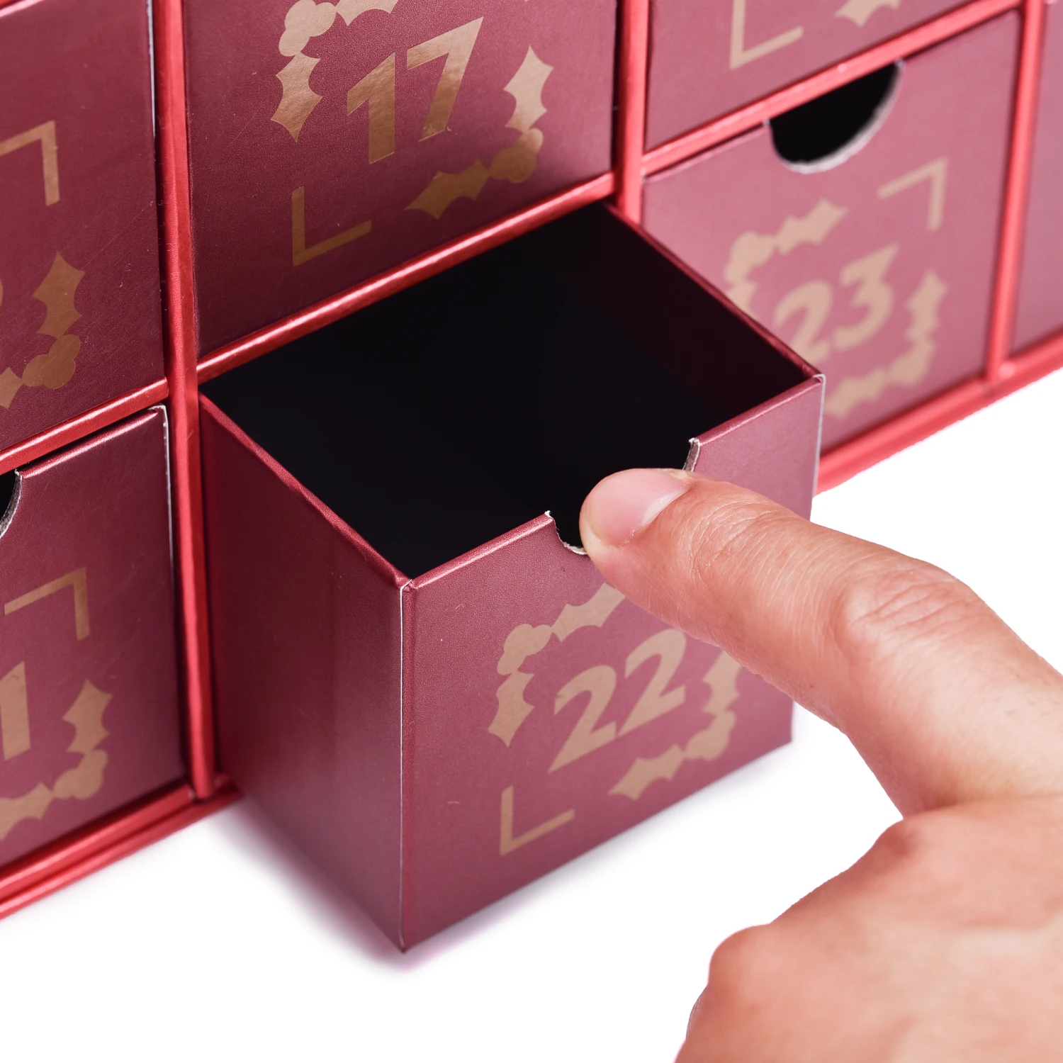 Customization.Customized Series Set Surprised Blind Box Rigid Paper Box 25 Days Advent Calendar Packaging Gift Boxes with Magnet