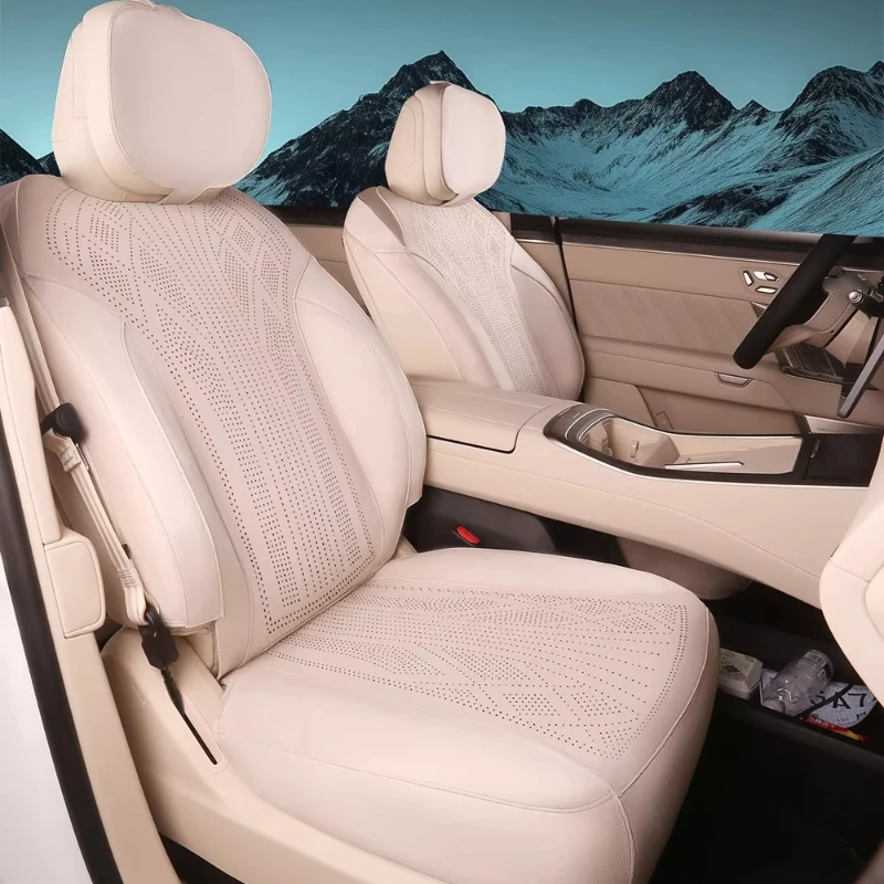 

Seat Cover Four Seasons Universal Flip Fur Punching Breathable Car Modification Supplies