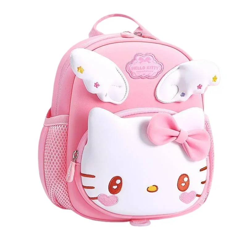 Mochila para niños y niñas, bolso escolar rosa de Hello Kitty para niños pequeños, tamaño Mini con diseñador de lujo, portátil Kawaii