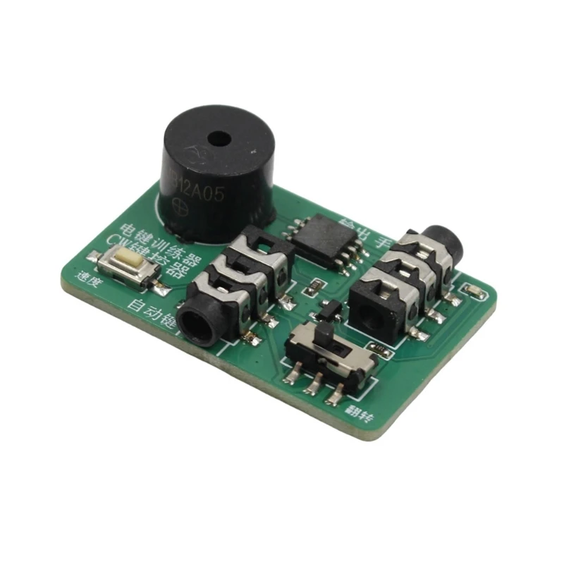 Easy To Use CW Keyer Manual Morse Key Trainer With Visual And Sound Indicators For Improved Learning Experience