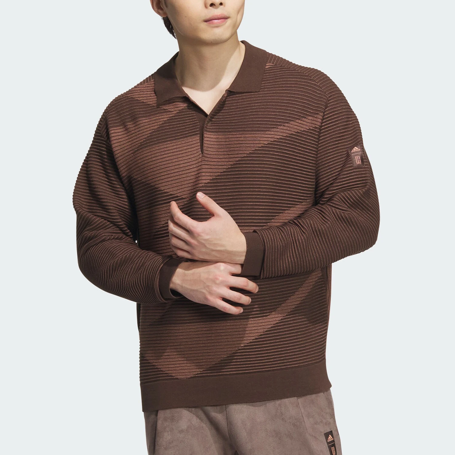 adidas-genuine-genuine-wuji-series-men's-sport-casual-long-sleeve-polo-shirt-ji8720