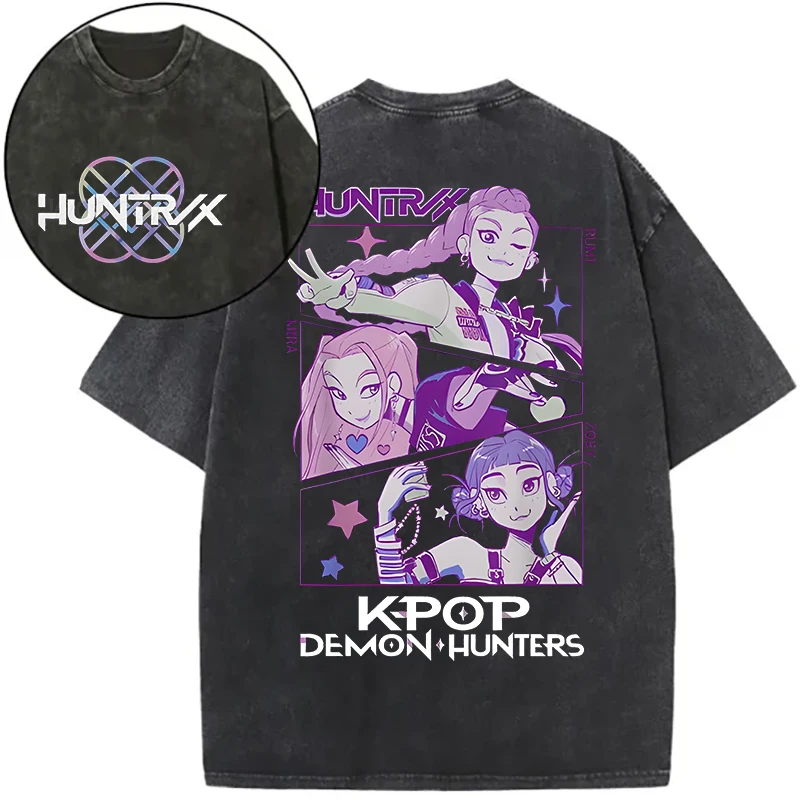 2025 أنيمي الساخن فيلم تي شيرت مطبوع بلايز خمر غسل القطن لينة المحملة عالية الجودة مضحك هدية لمحبي أنيمي الصيف تي شيرت #5