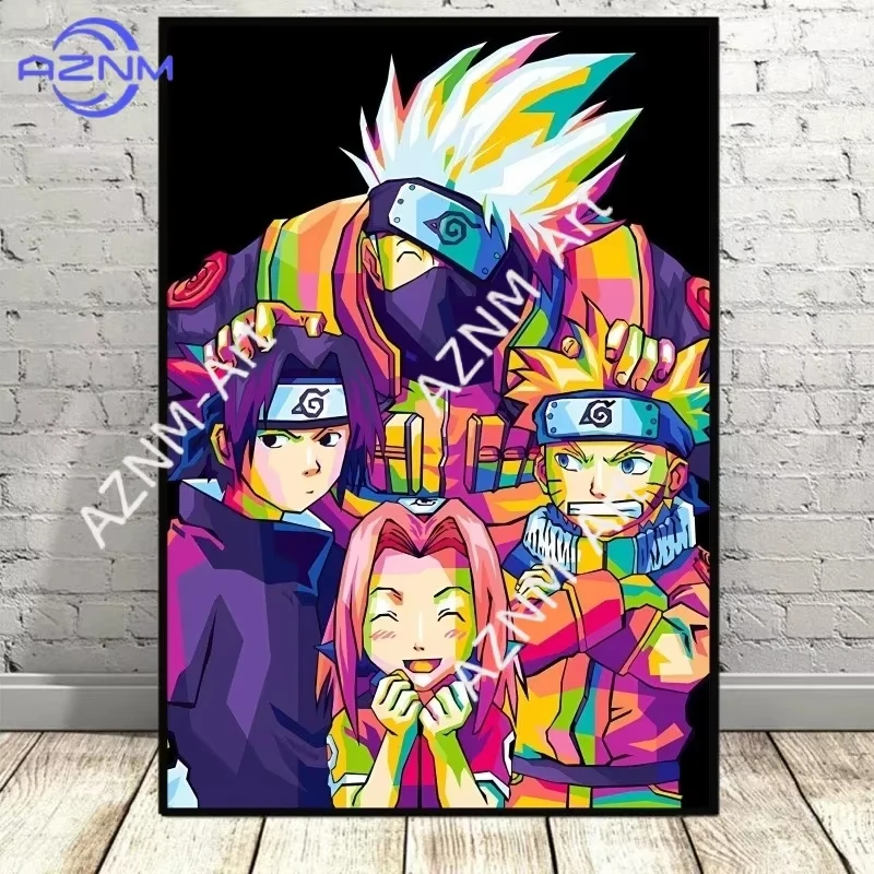 Painting By Numbers Kit NARUTO Uchiha Sasuke Pictures By Home Decor Holiday Gifts For Bar Living Room Decor Gift