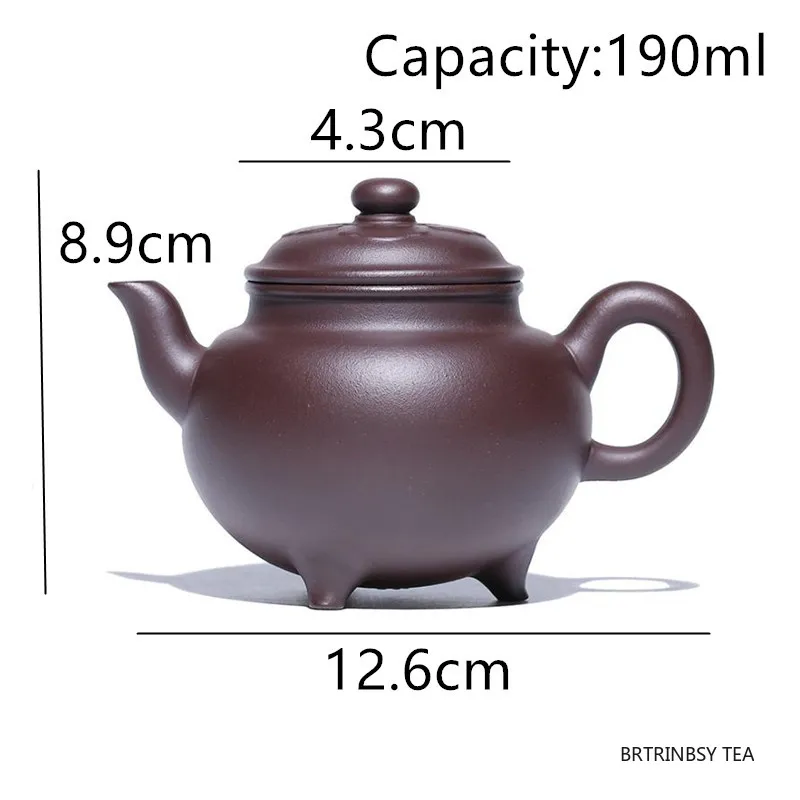 

190ml Tradition Yixing Purple Clay Teapots Household Handmade Tea Pot Chinese Zisha Beauty Kettle Tea Set Teaware Accessories